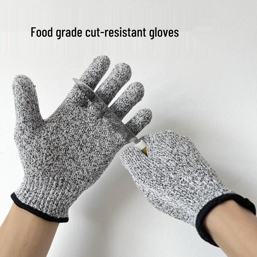 Level 5 Cut-Resistant HPPE Safety Gloves for Fishing, Gardening, and Food Handling