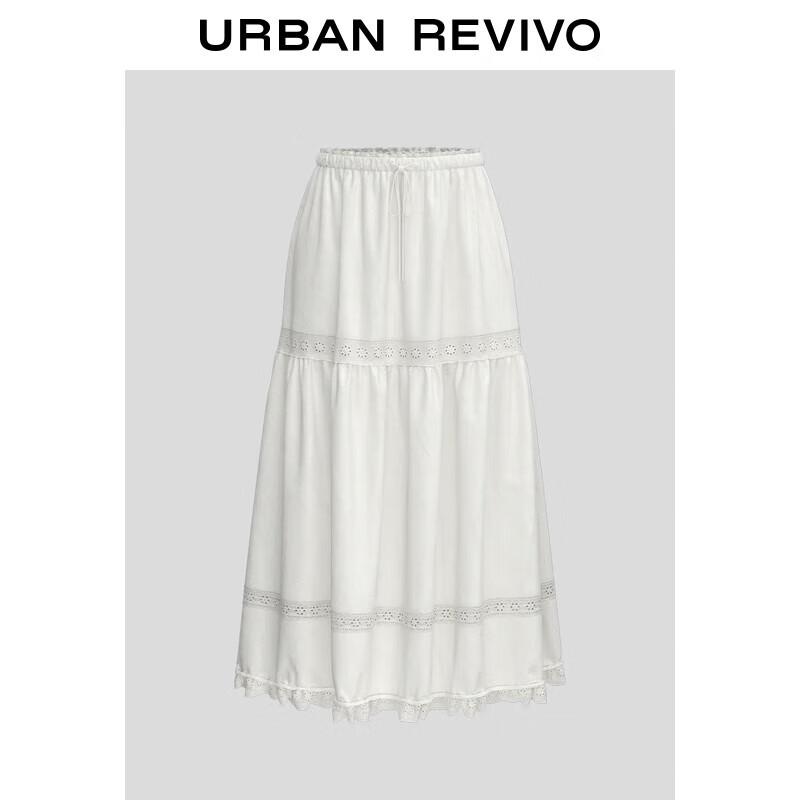 Женская длинная юбка UR с ажурной текстурой и завязками M