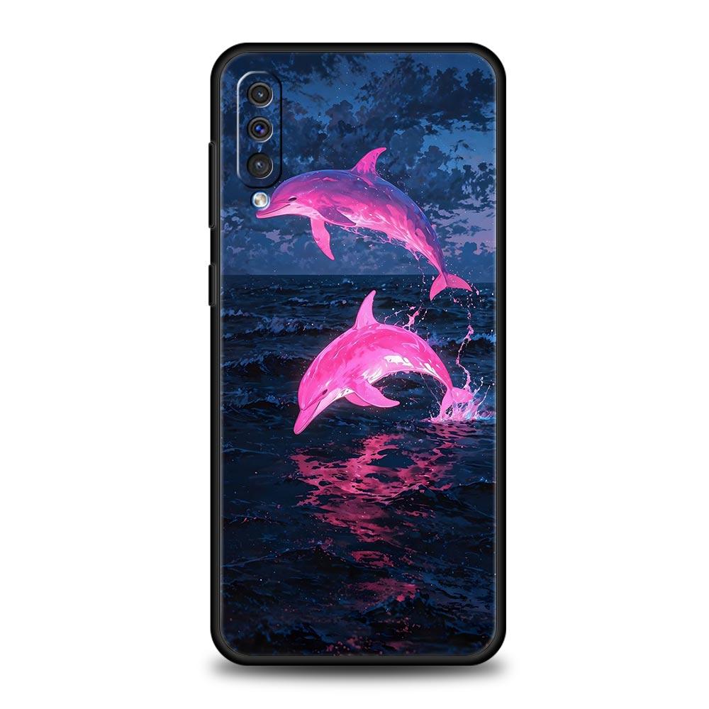 Custodia Telefono Delfino Oceano Per Samsung A56 A36 A26 A54 A52 A24 A14 A50 A72 A70 A40 A20E A06 A12 A22 A34 A42 A32 A04s A16 5G Copertura