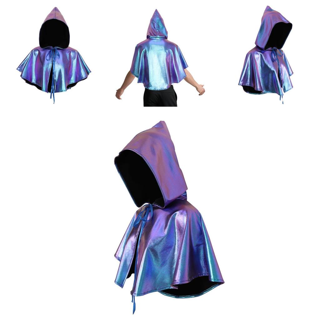 Gothic Vampire Cloak With Polyester Material For Cosplay And Fantasy Role Play