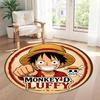 Zoro's Round Floor Mat Suitable for Game Room Entryway Study room Dormitory Anti-slip Round Rug Anime Office Decor Perfect Birthday Christmas Gift Ide