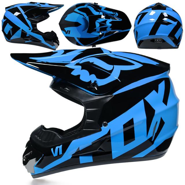 Casco De Motocross Completo Con Gafas, Máscara Y Guantes - Set De 4 Piezas, Tallas S-XL, ABS