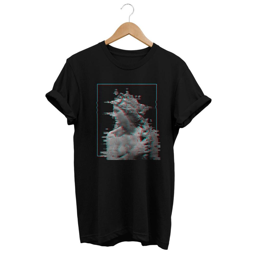 Glitch Edgy Tshirt, Alternative Clothes, Grunge Clothing, Vaporwave shirt, Retro