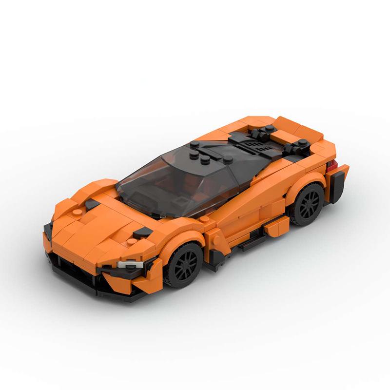 MOC Building Blocks: LEGO-Compatible McLaren 765LT V2 Model Car Ornament