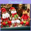 Santa Reindeer Snowman Plush Christmas Ornaments For Table Window Display