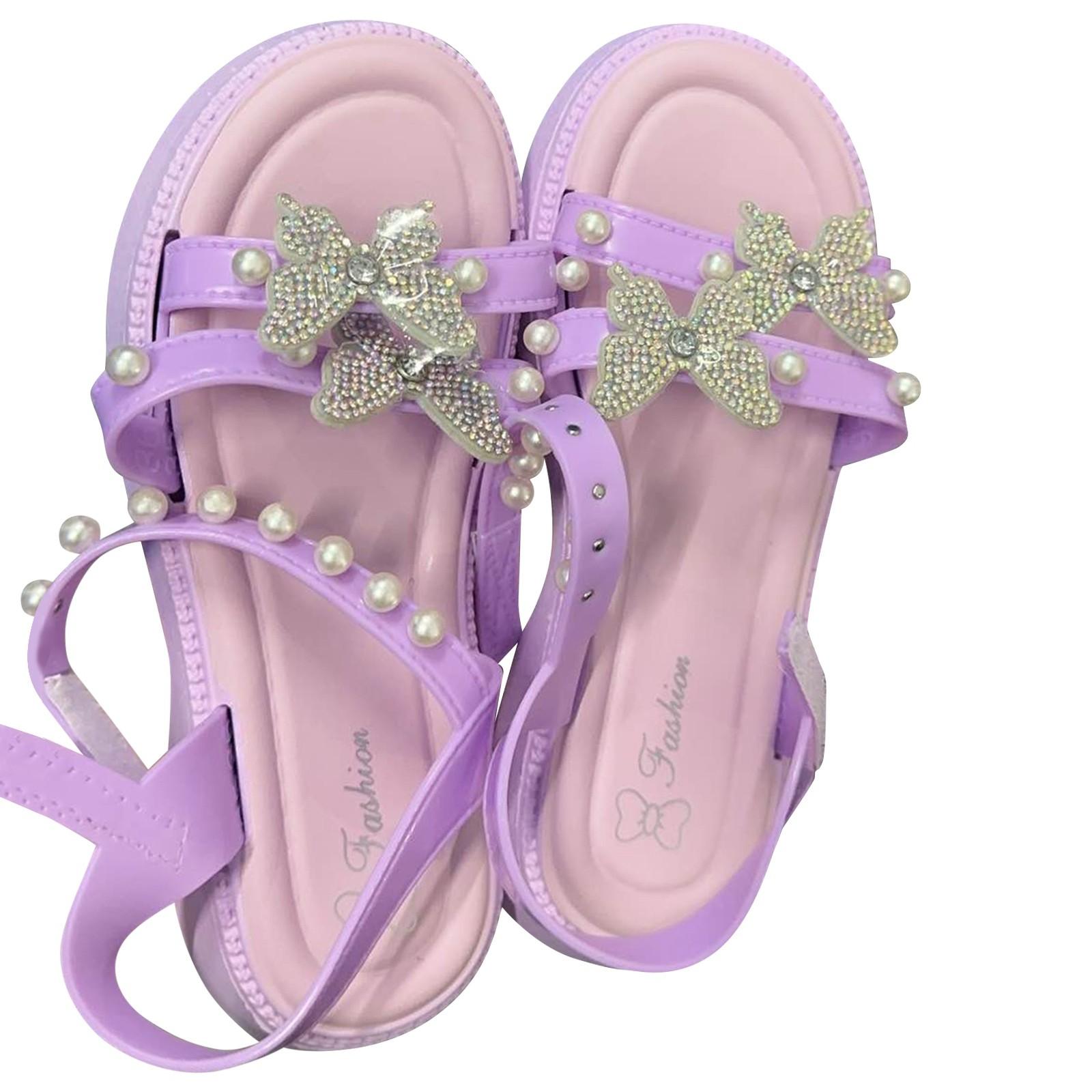 

Детские сандалии с нескользящей мягкой подошвой, дышащие летние тапочки для малышей, обувь для малышей 36 фиолетовый