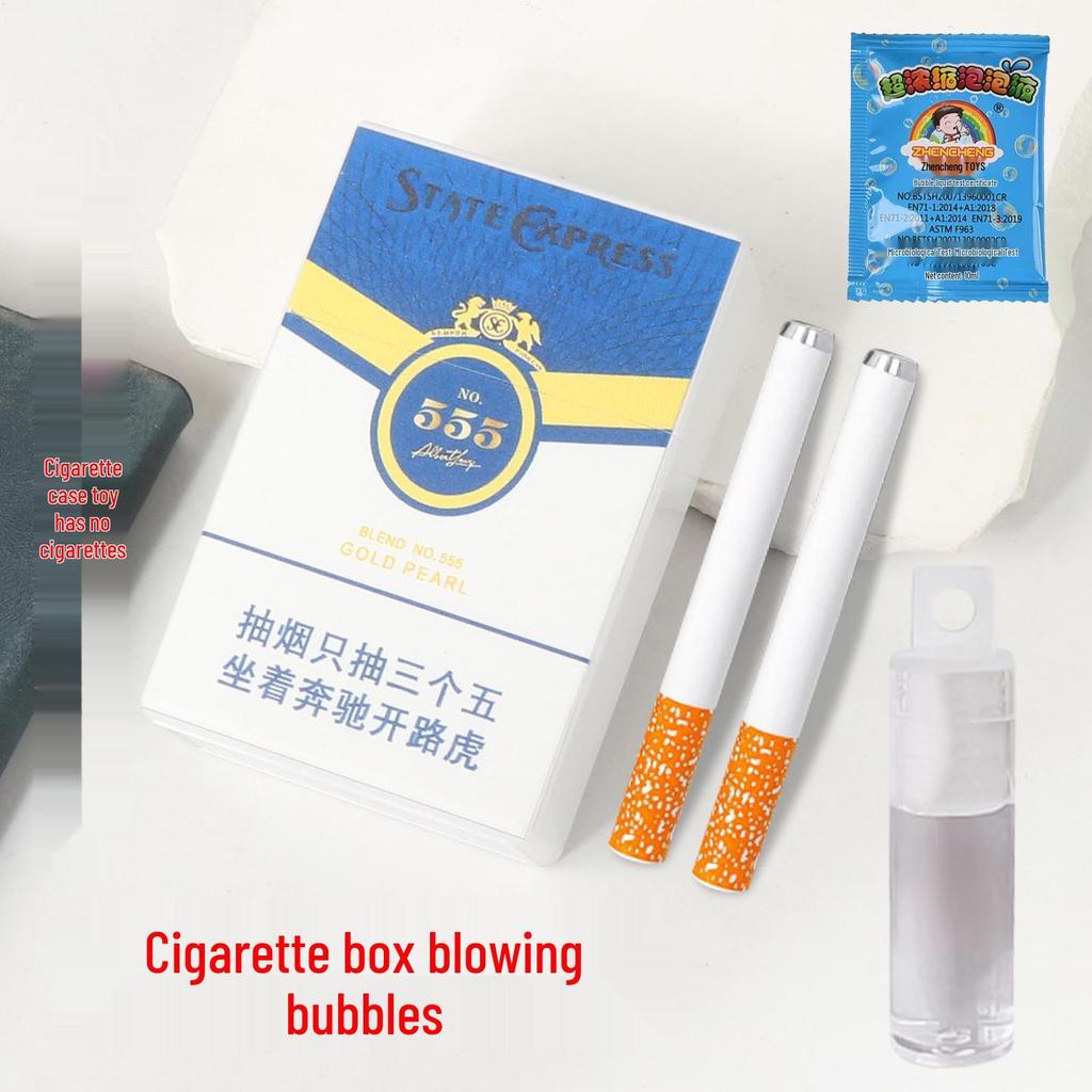 Bubble Blowing Cigarette Case Prank Toy - Adult Stress Relief & Quit Smoking Aid