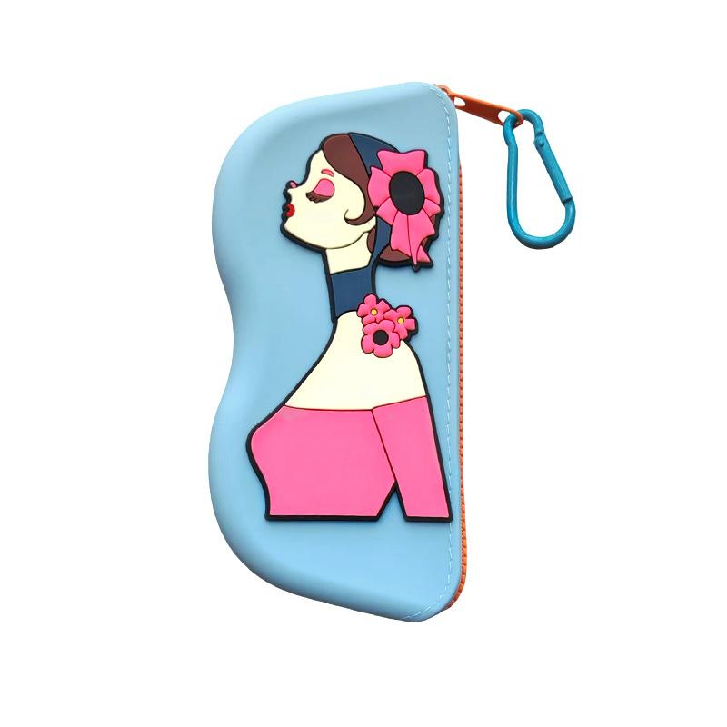 Modische Tragbare Multifunktionale Brillen Tasche Wasserdicht Staubdicht Münzbeutel Silikon Kleine Gegenstände Taschen Brillenetui für Reisen