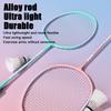 Double Badminton Racket Set For Adults With Durable High Elasticity Good Looks Foam Handle Feathers Professional Defensive