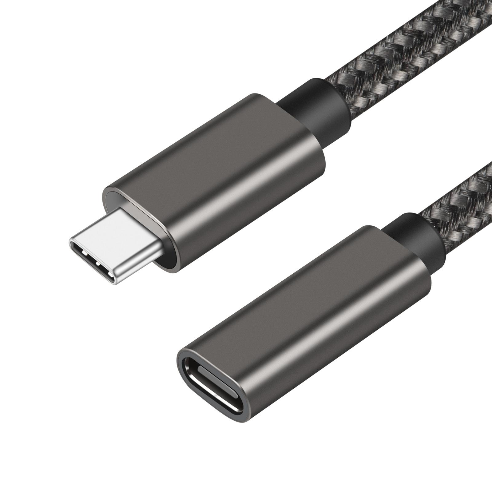 Удлинительный кабель USB C Кабель Type C Папа к Маме Кабель для зарядки PD60W Кабель для передачи данных USB3.2 Gen2 5 Гбит/с для ноутбука, планшета 200CM