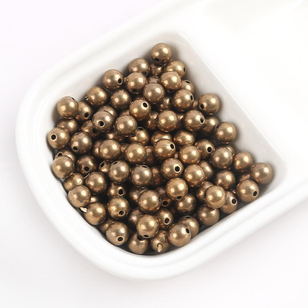 3-10Mmccb Smooth Round Beads Straight Hole Round Beads Plastic Beads Spacer Beads Diy Bracelet Necklace Beads Jewelry Accessories