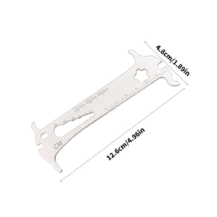 Compacts Bike Chain Wear Detector Stainless Steel Cycling Chain Gauges Suitable for Various Chain Size