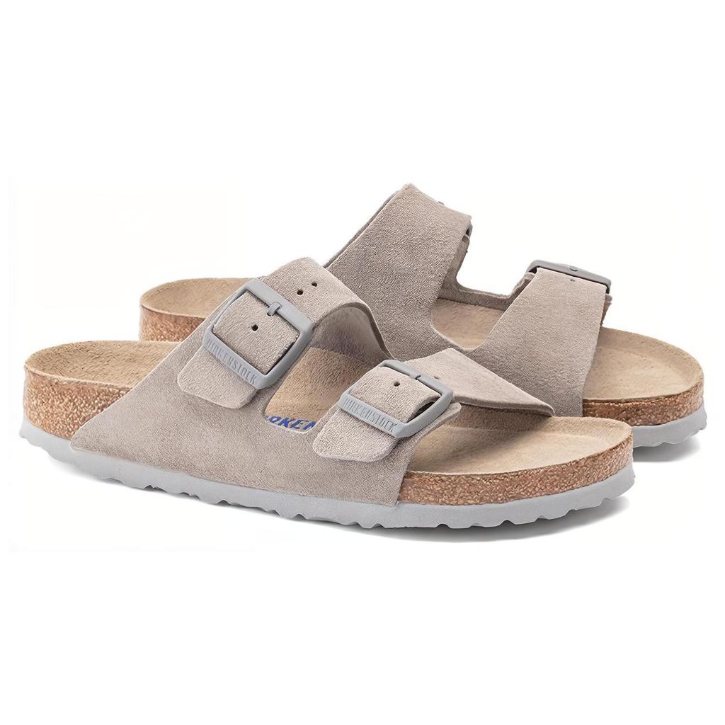 Birkenstock Arizona Soft Footbed Suede Leather 'Stone Coin' 1020507