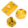 For Yamaha MT09 Mt 09 07 2014- MT07 -2023 Accessories Motorcycle Front and Rear Brake Tank Cap + Engine Oil Filler Cap