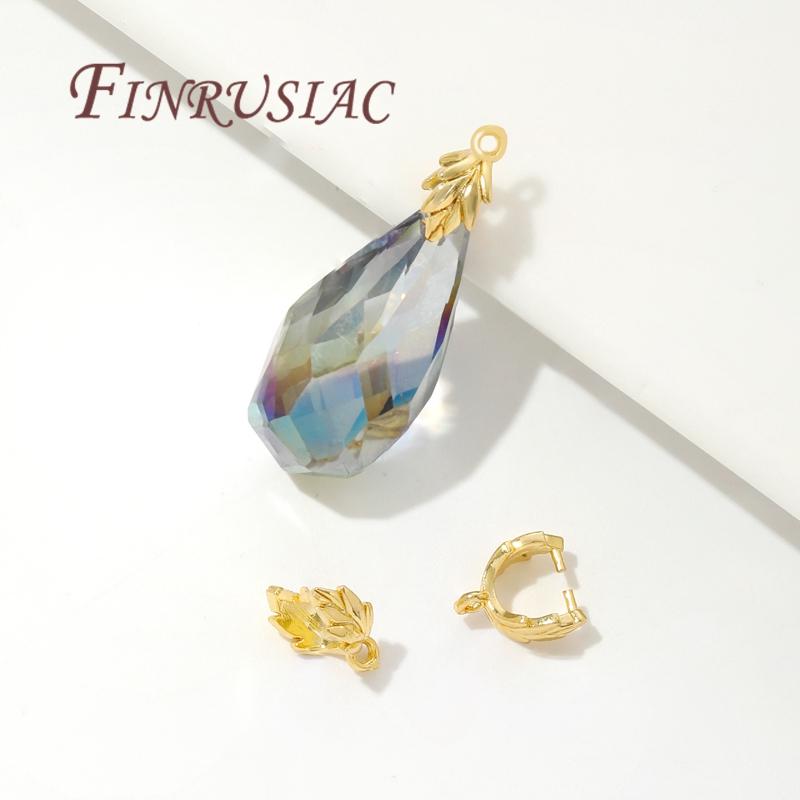 10-30Pcs/Lot Pendant Clip Clasp 18K Gold Plated Pinch Pendant Bails Supplies For Jewelry Connectors,DIY Earring Accessories