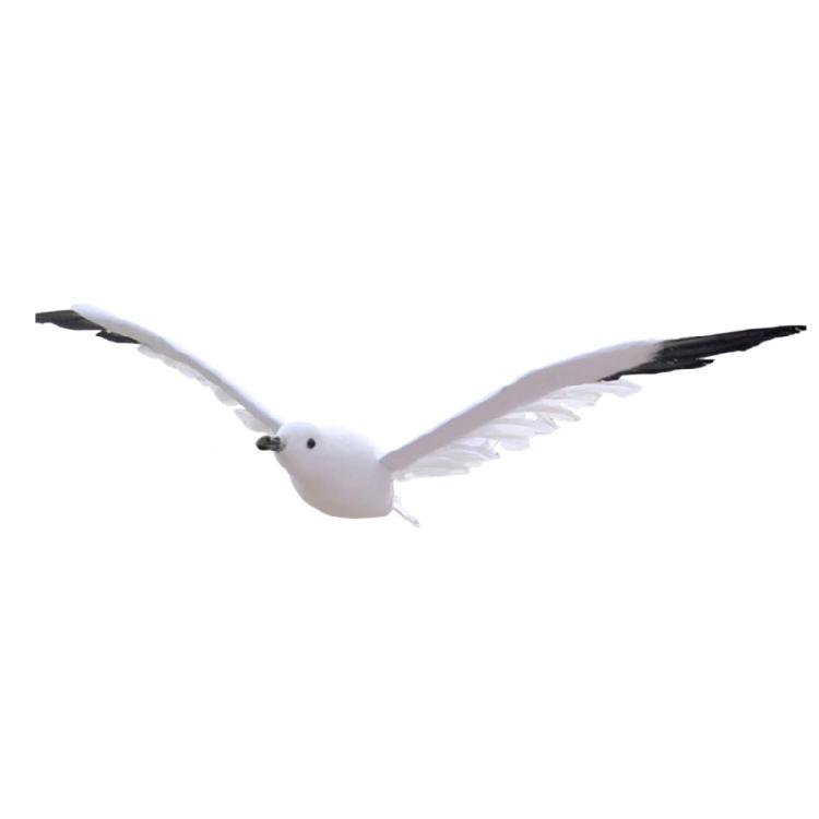 Artificial Seagulls Decors Hanging Ornament Christmas Flying Bird Pendant Seagulls Model Statue for Wedding Parties