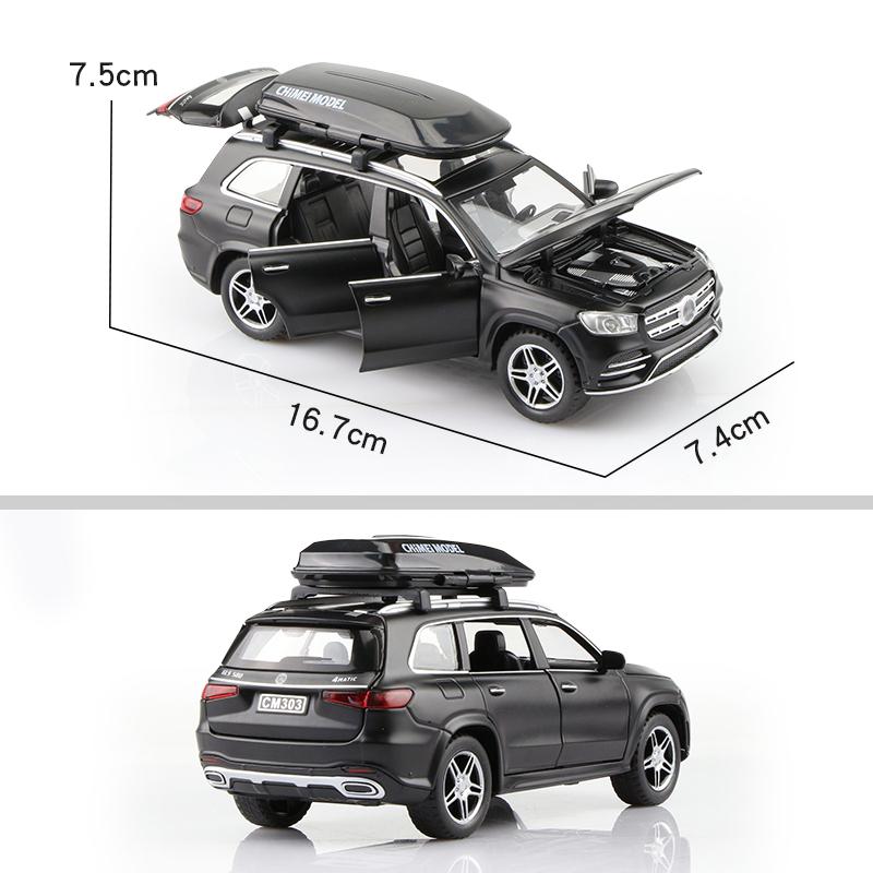 Mercedes Benz GLS580 4 Matic Luxury SUV Simulation Diecast & Toy Vehicles Sounds & Light Pull Back Car 1:32 Alloy Model