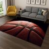 Retro Basketballplatz Cartoon Sport Teppich für Schlafzimmer Wohnzimmer Sofa Spielzimmer Fußmatte Heimdekoration, Kinderteppich rutschfest