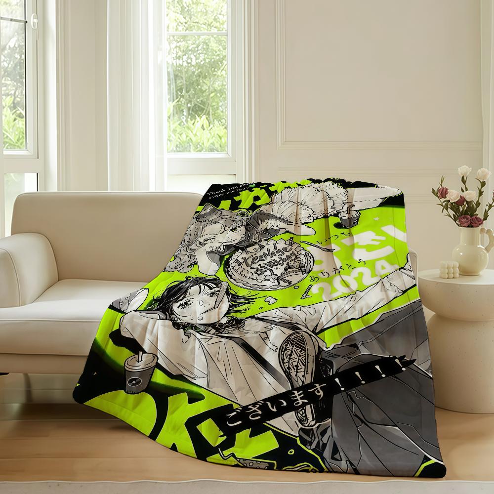 

Anime Aya O Oosawa K Koga M Mitsuki Blanket For Sofa Office Bed Plane Travel Sleep Read Relax Camping Soft And Warm 75x90cm