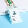 Double-Sided Transparent ID Card Holder with Lanyard for Student IDs and Bus Cards