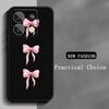 Bow Cute Pink Design Ins Girl Phone Case For Redmi Note 14 13 12 11 Pro Plus S 5G 14C A3 Soft Black Phone Cover