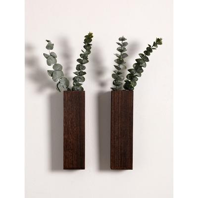 Wall Vase Wooden Vase for Flowers Boho Home Decorations Plant Pot Wall Art Room Decoration Accessories Nordic Living Room Gift