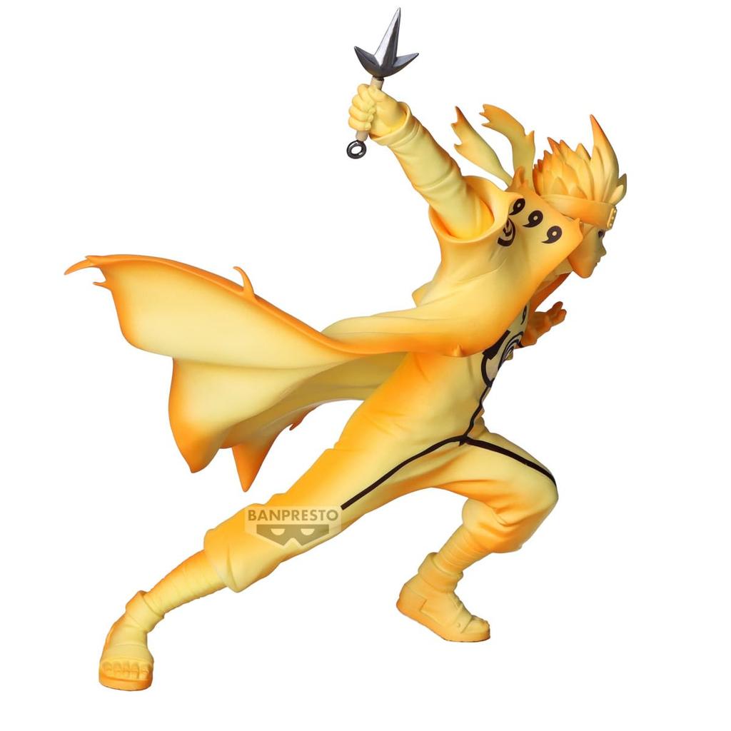 Banpresto Minato Namikaze III Naruto Shippuden Collectible Action Figure Vibration Star 14cm BP28555P Multicolor Optimal for Anime Fans - -