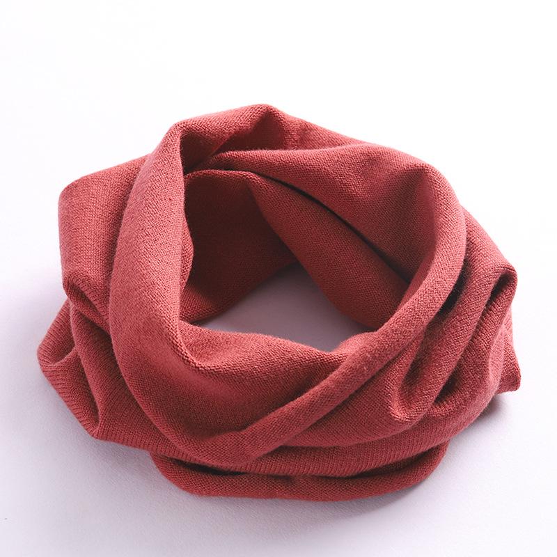 Unisex Spring & Autumn Knitted Neck Warmer Snood Pullover - Solid Color, Cold-Proof, Versatile