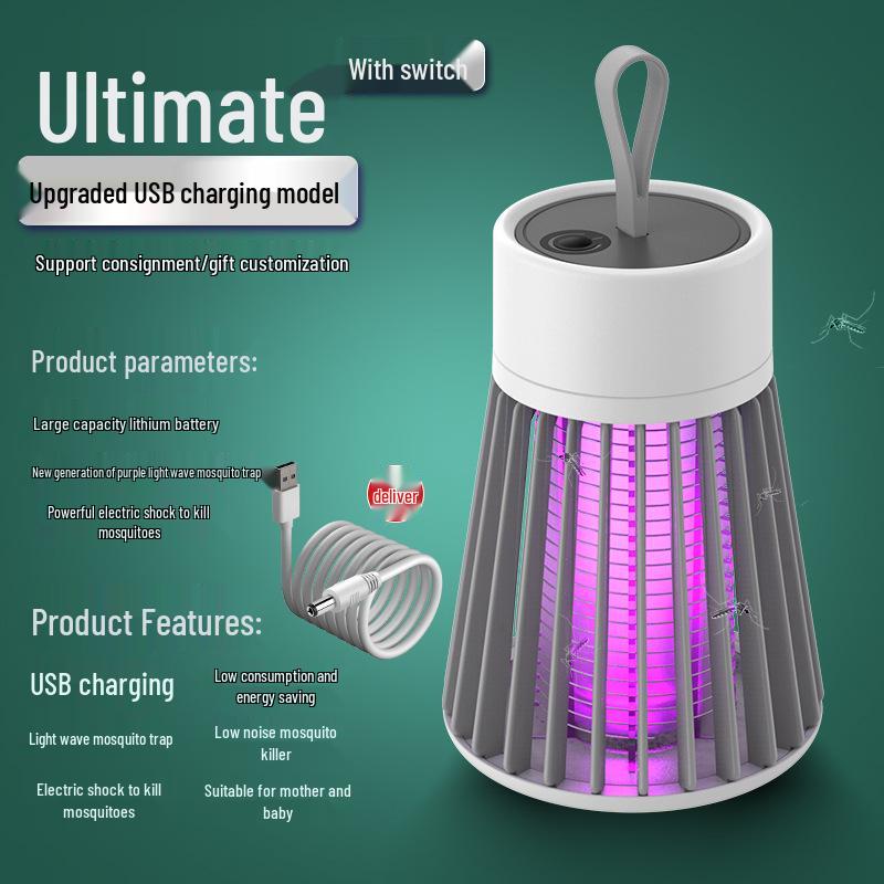 USB Rechargeable Outdoor and Indoor Electric Mosquito Killer Lamp and Repellent Trap