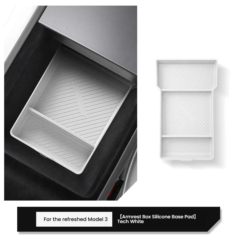 For the 2023 Tesla Rejuvenated MODEL3 Central Control Mobile Phone Wireless Charging Mat Car Storage Storage Mat Interior