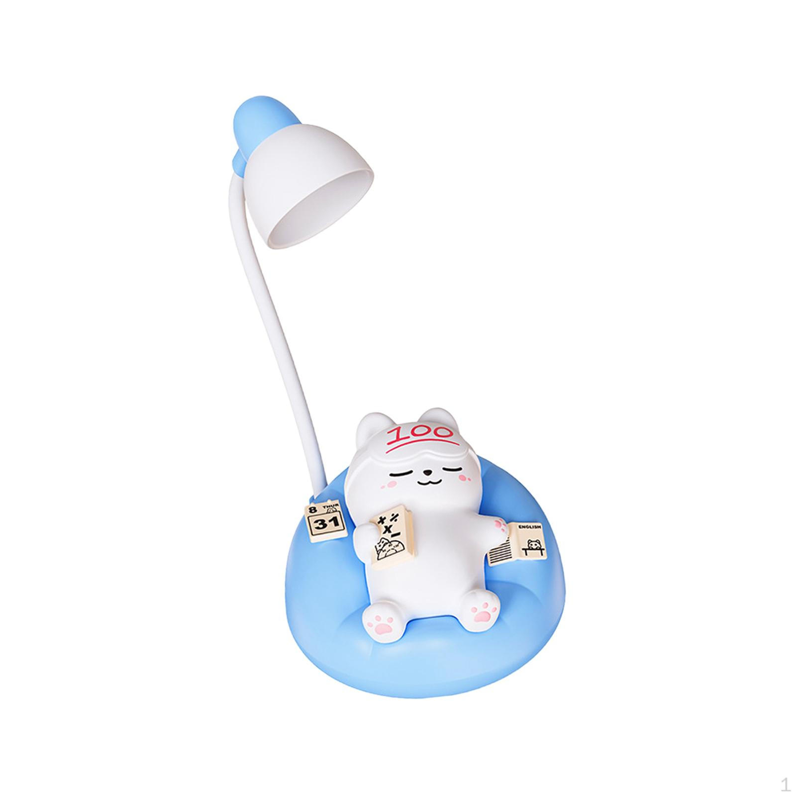 

Настольная лампа с изображением животных, ночник USB для детей, гуляющих у новорожденных синий