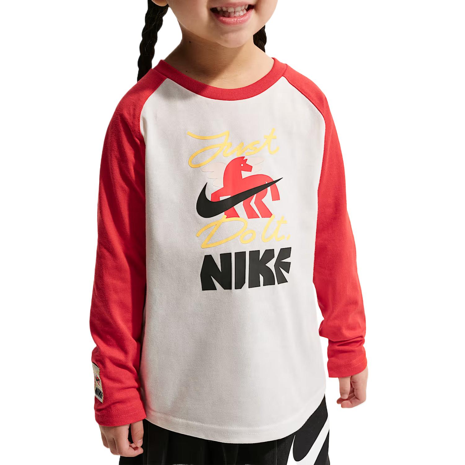 Nike Sportswear Year Of The Horse Limited Edition New Year Crew Neck Long Sleeve Kids tops IV4759-133 3T
