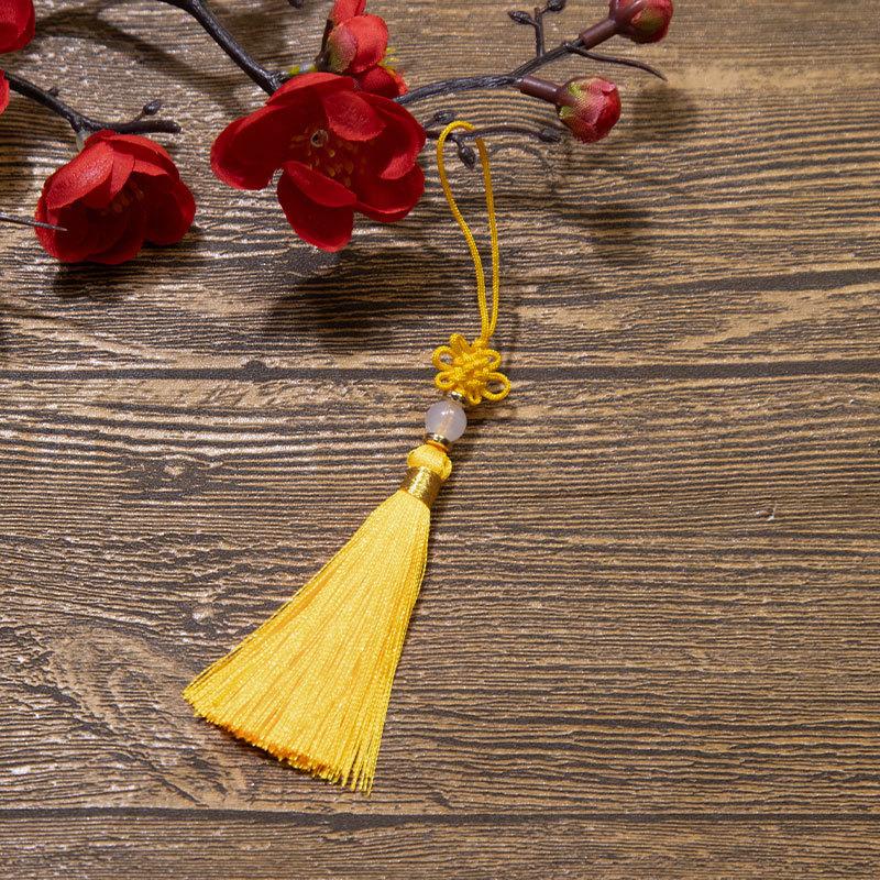 Čínský uzel Třásně Třásně Polyesterové Třásně Národní styl DIY Závěsná Třásně Záložka USB Disk Sáček Sáček Příslušenství