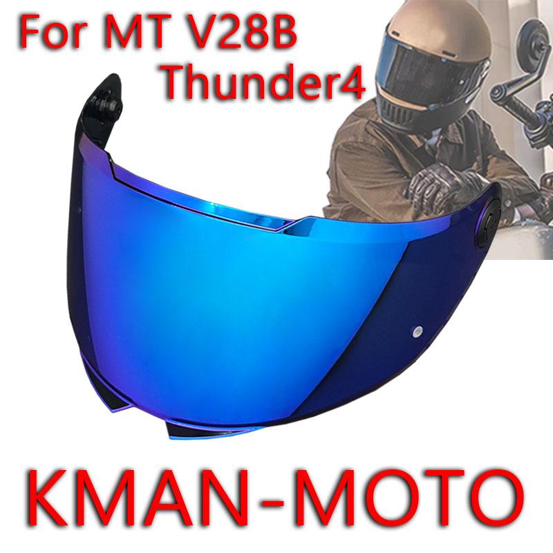 V28B Helmet visor for MT THUNDER 4 SV STINGER 2 MT-V-28B helmet shield Glasses Goggles Screen Helmet Part Accessories