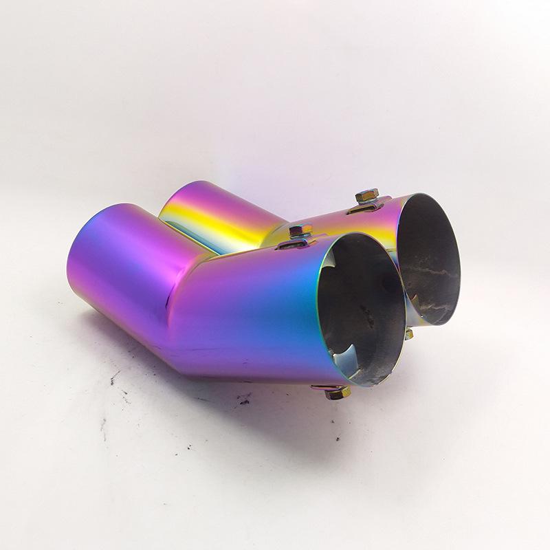 Bora Golf 4 Colorful Stainless Steel Dual Outlet Exhaust Muffler Tailpipe