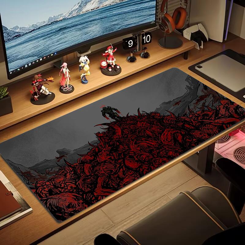 Podkładka pod mysz Doom Duża Podkładka na stół do gier Antypoślizgowa Podkładka pod laptopa Tablet Duża podkładka pod mysz XXL Mata do gry na Mini PC Z blokowaną krawędzią_xia