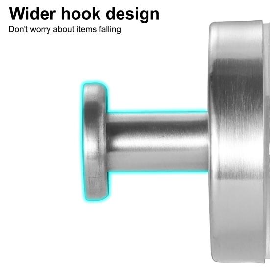 Přísavkové háčky Bezvrtací háčky na ručníky Nerezové věšáky na župany do ložnice na skleněná okna Věšák na věnec na vchodové dveře