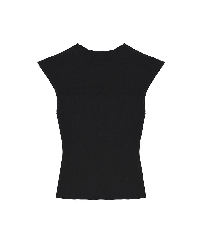 Nigaennikol Sheer Line Sleeveless_Black