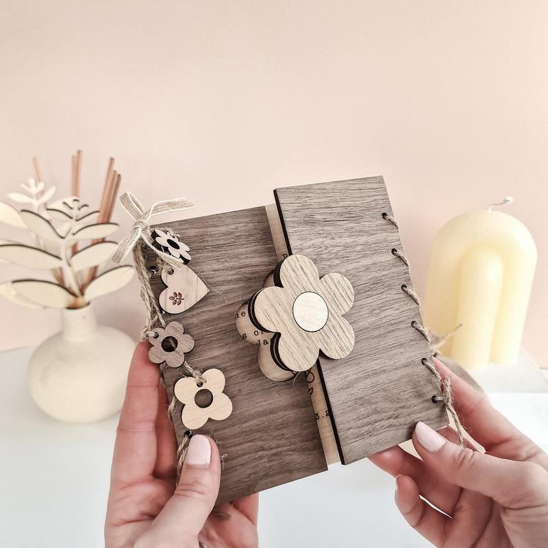 Mother Day Greeting Card Wooden Birthday Greeting Card Romantic Floral Funny Mother's Day Keepsake For Mom Grandma Wife Daughter