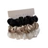 Korean Silk Hair Tie: Elegant, Simple French Style Hair Rope with Small Intestine Ring Design