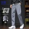 ROMON Men's Autumn Casual Anti-Wrinkle Straight-Leg Pants
