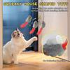 Cat Toys for Indoor Cats Adult Kitten, 2 Pcs Door Hanging Interactive Cat Mice Toys with Squeaky Sound & Feather Tail
