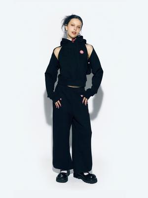 ASIF CALIE Wide Jogger Pants Black