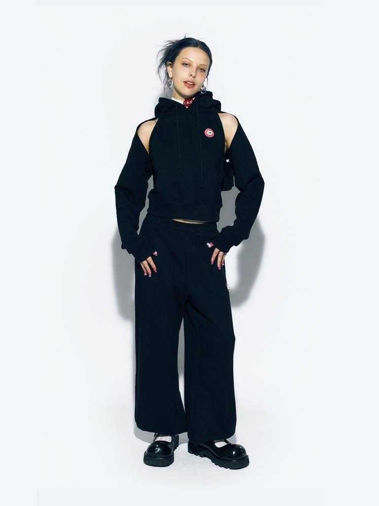 ASIF CALIE Wide Jogger Pants Black