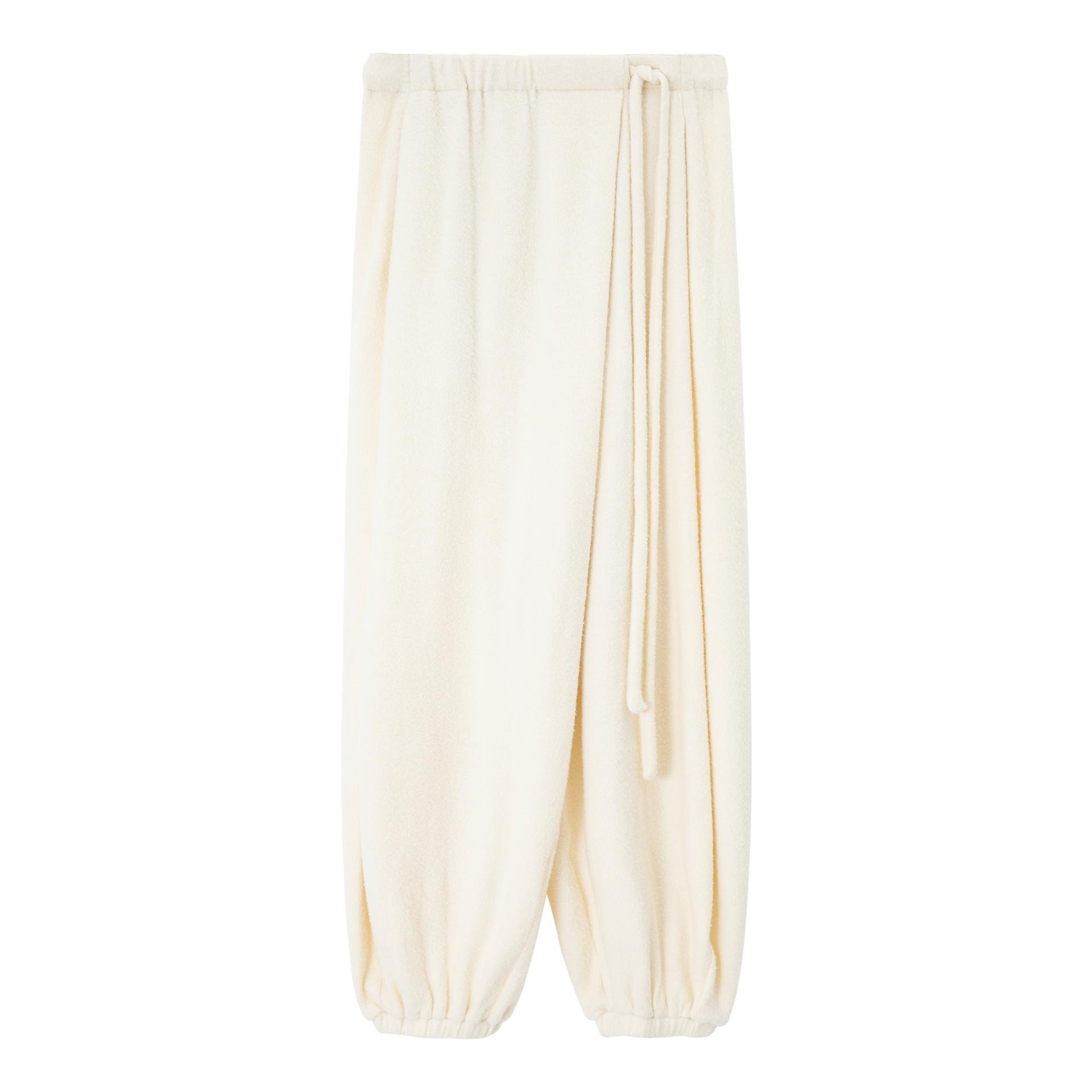 

COLNE Early Spring Asymmetrical Fleece Drawstring Knit Pants C5545 Medium