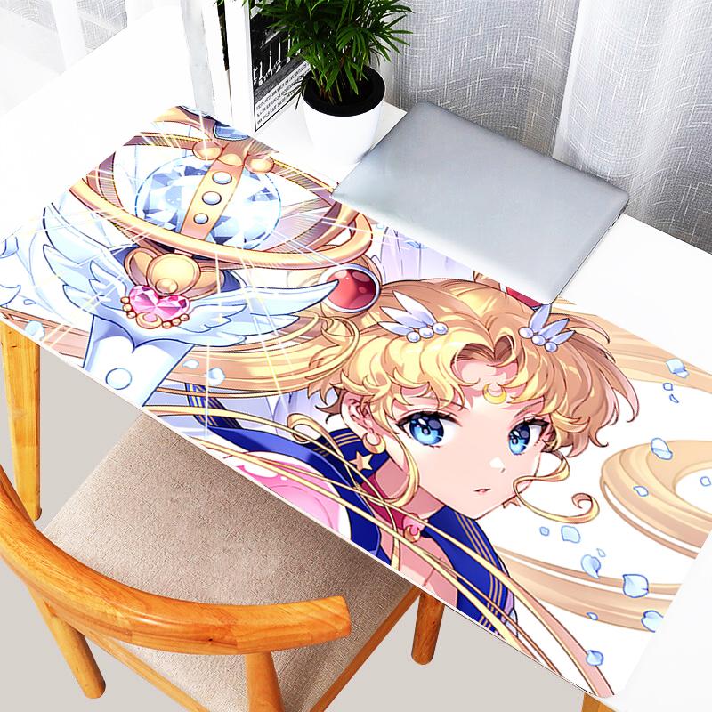 Anime Mouse Pad kawaii Desk Mat S-Sailor Moons E-sports Players Gamer Rubber Keyboard Pad Office Computer Mousepad For Best Gift