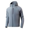 2025 Men's Outdoor Waterproof Hooded Softshell Jacket: Stylish, Windproof, Multifunctional for Autumn/Winter Commuting and Sports.