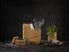 Zwilling "Bamboo Storage 4-Piece Set" Knife Stand, Storage Container, Canister, Spice and Herb Storage, Officially Sold In Japan, 35101-400, Brown