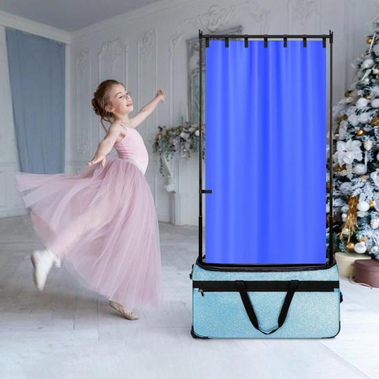 Privacy Curtain Solid Color Easy To Install Multipurpose Dance Bag Curtain Dancer Backstage Privacy Changing Screen