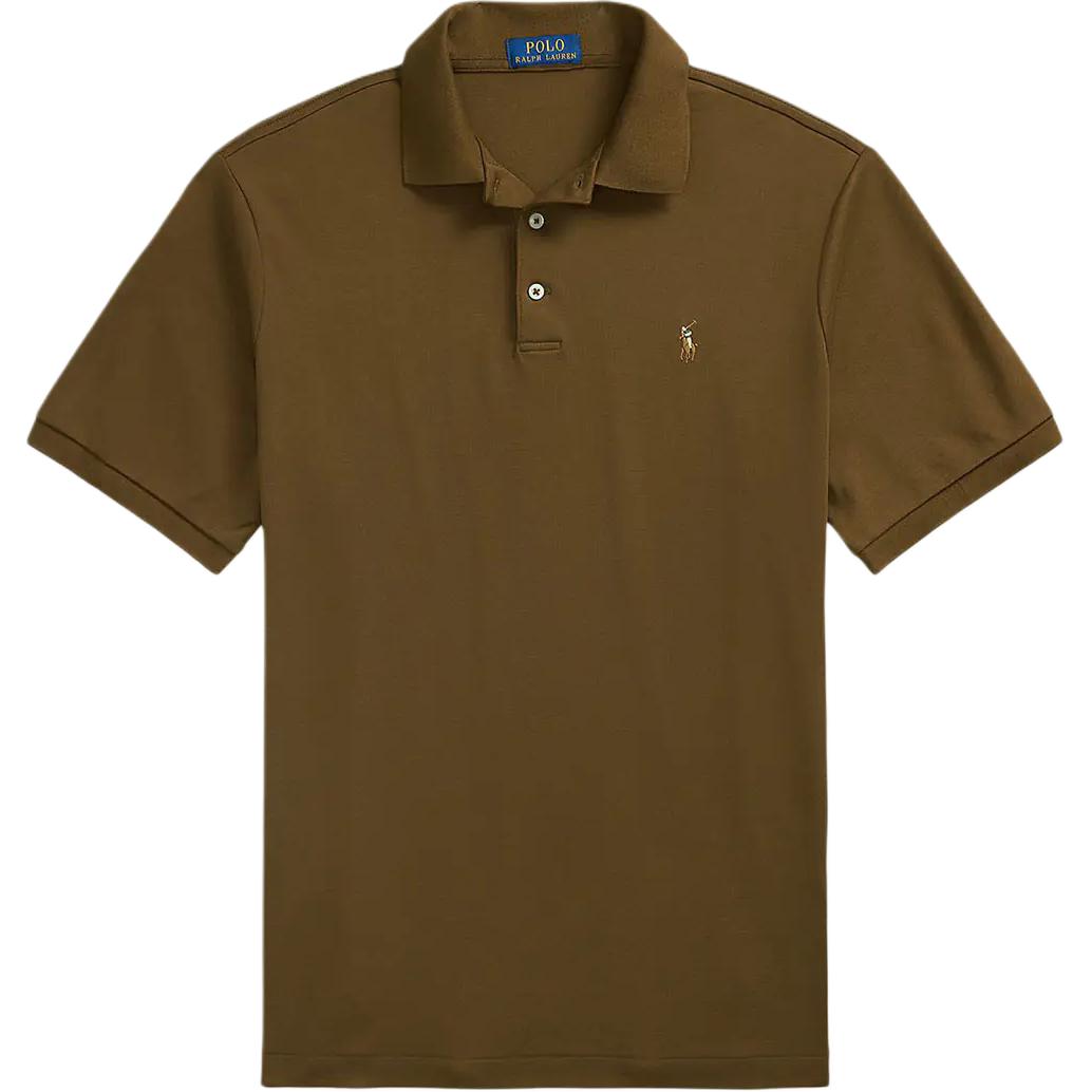 

Polo Ralph Lauren Logo Slim Fit Short Sleeve Polo Shirt Men tops Brown 710704319-172 L
